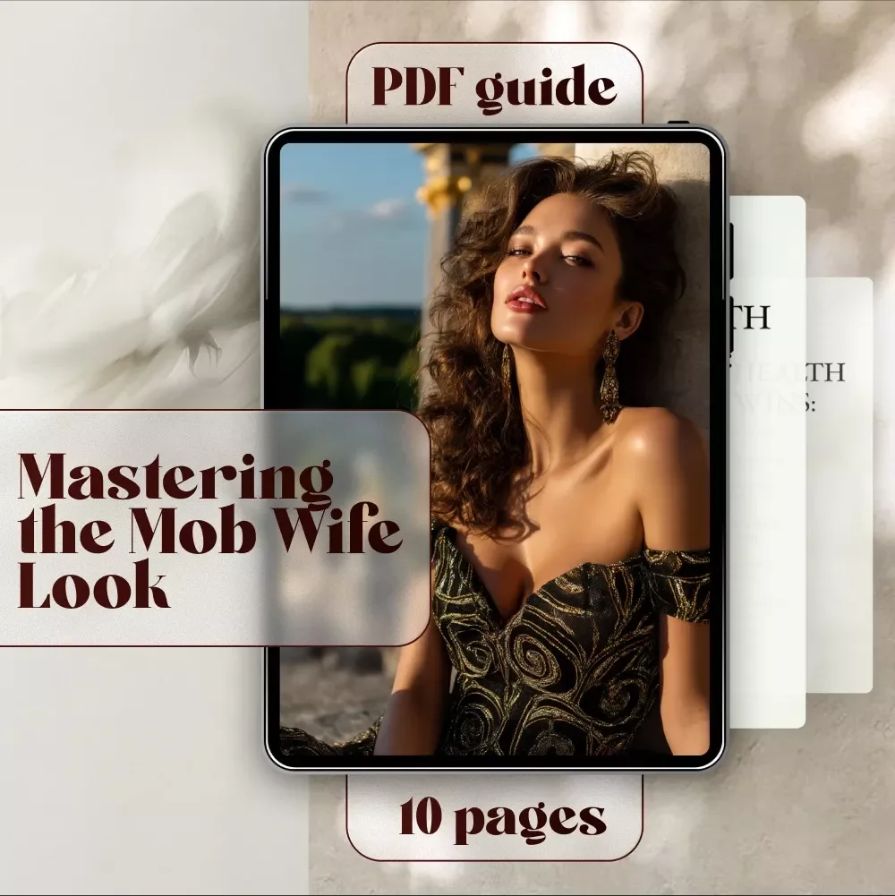 Glam & Grit: Mastering the Mob Wife Look | Digital Guide to the Mob Wife Outfit, Wardrobe Tips & Style Checklist for Luxe Confidence