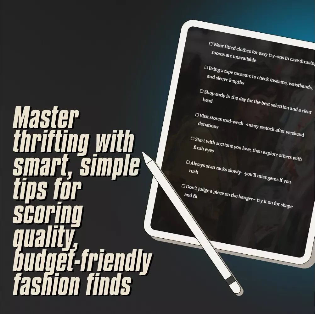 Your Go-To Checklist for Thrift Shopping Like a Pro | Digital Download Thrift Shopping Hacks Guide & Printable PDF
