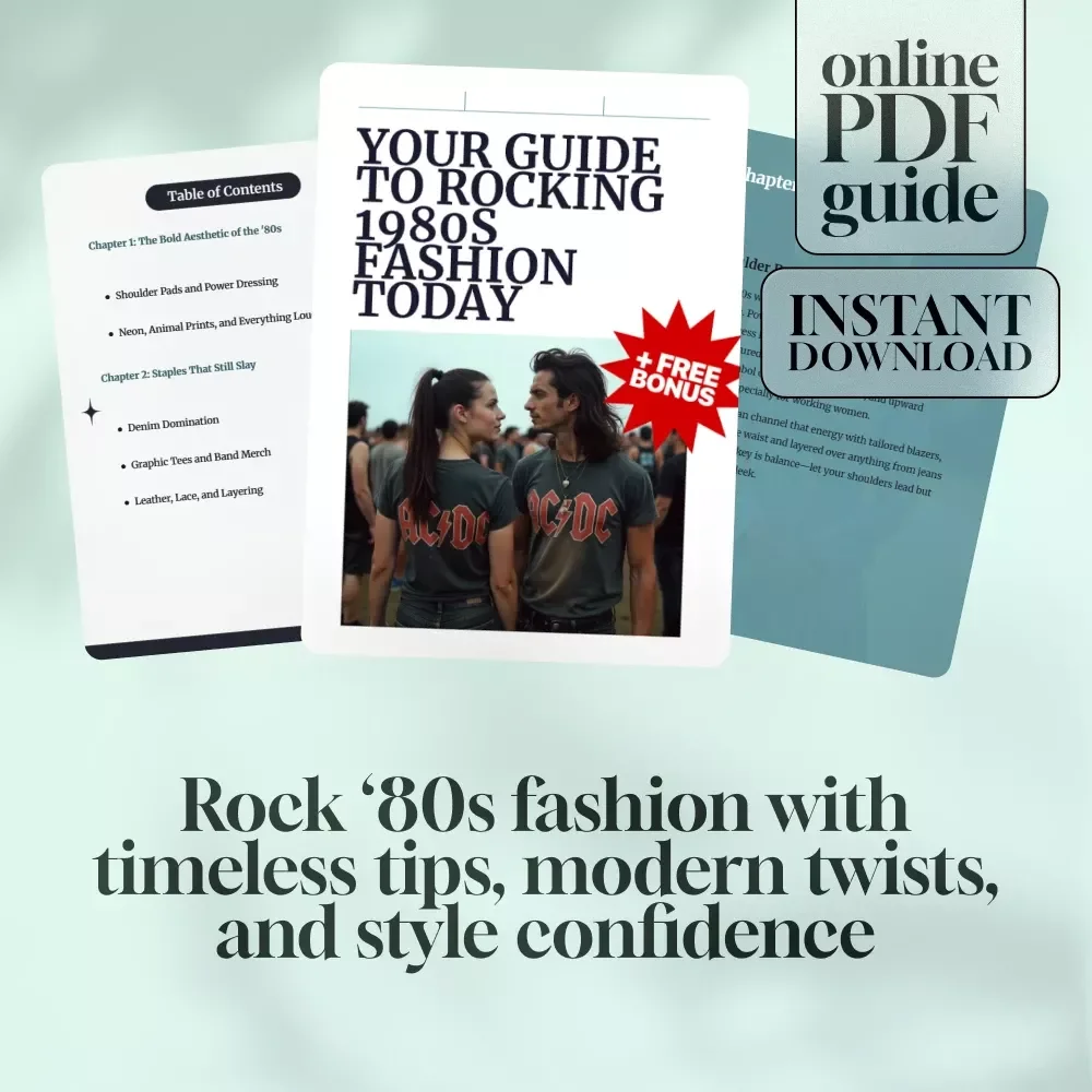 Your Guide to Rocking 1980s Fashion Today – Retro Style eBook for Creating an Authentic 1980's Inspired Fashion Look