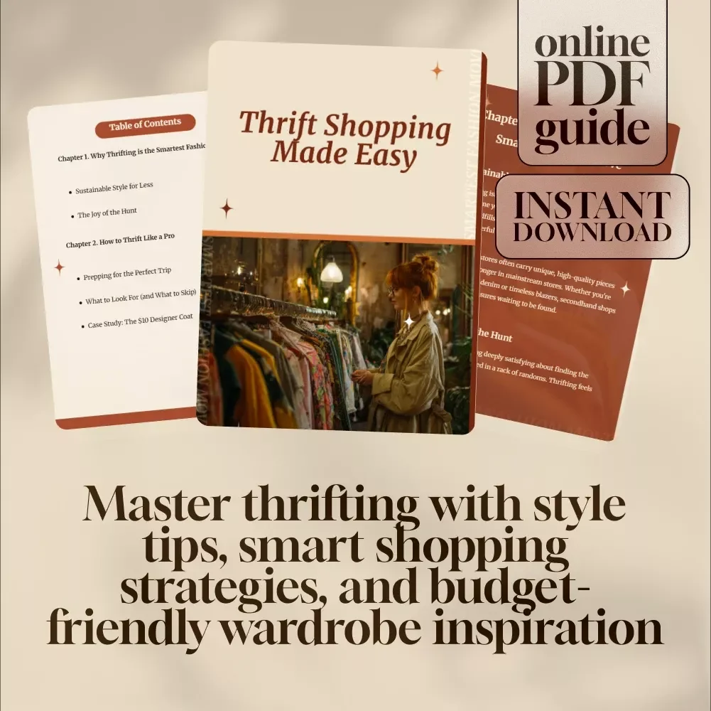 Thrift Shopping Made Easy | Digital Guide for Finding and Styling Thrift Clothes Like a Pro