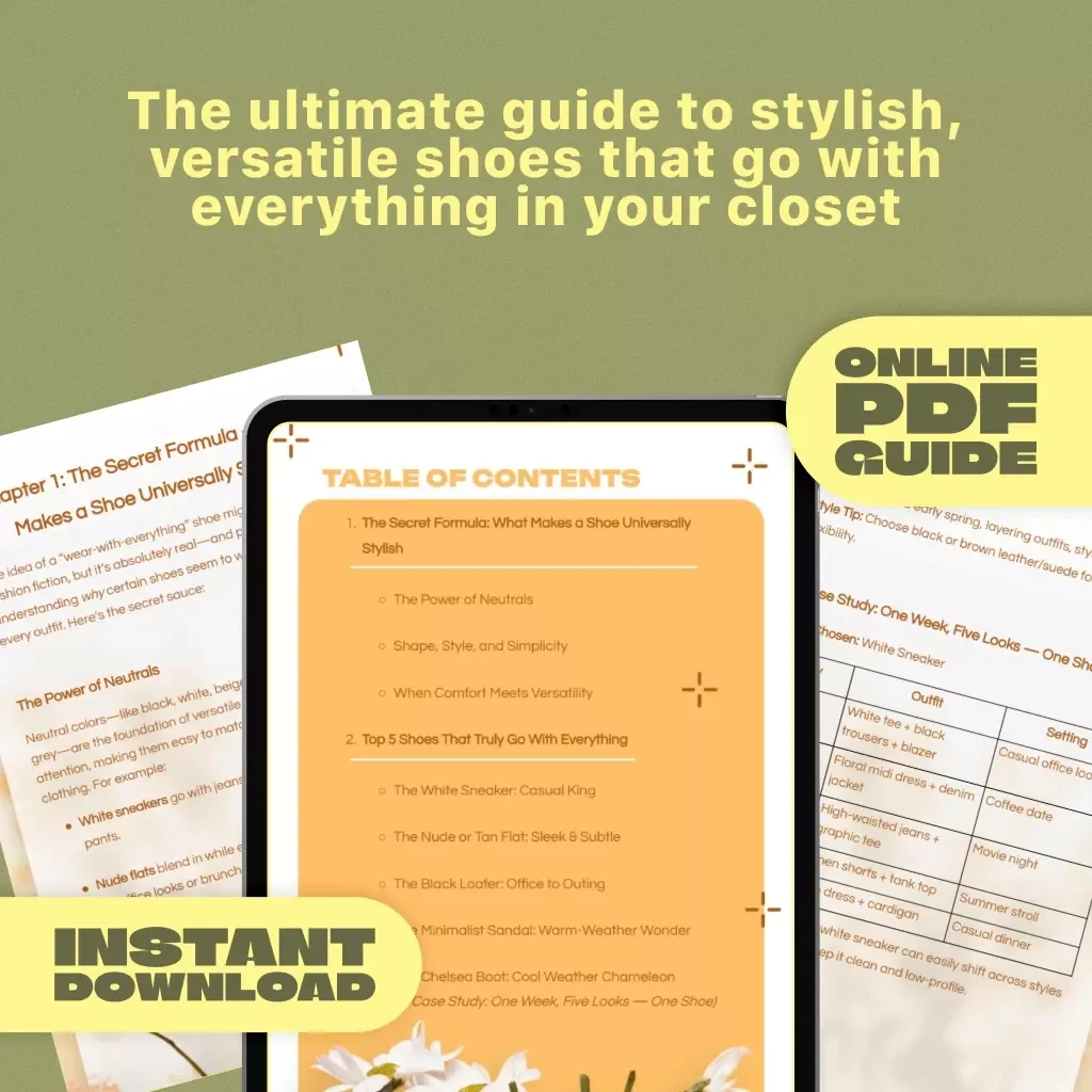 One Pair to Rule Them All: The Guide to Shoes That Go with Everything | Capsule Wardrobe Shoe Guide | What Shoes Go With Everything eBook PDF Download