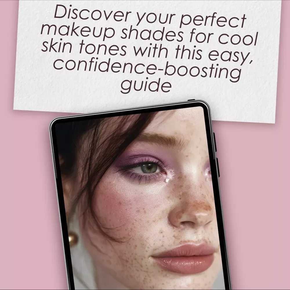 Glow-Up Checklist: A Guide to Makeup Shades for Cool Skin Tones | Digital Download Beauty Guide, Makeup Color Match Checklist for Cool Undertones