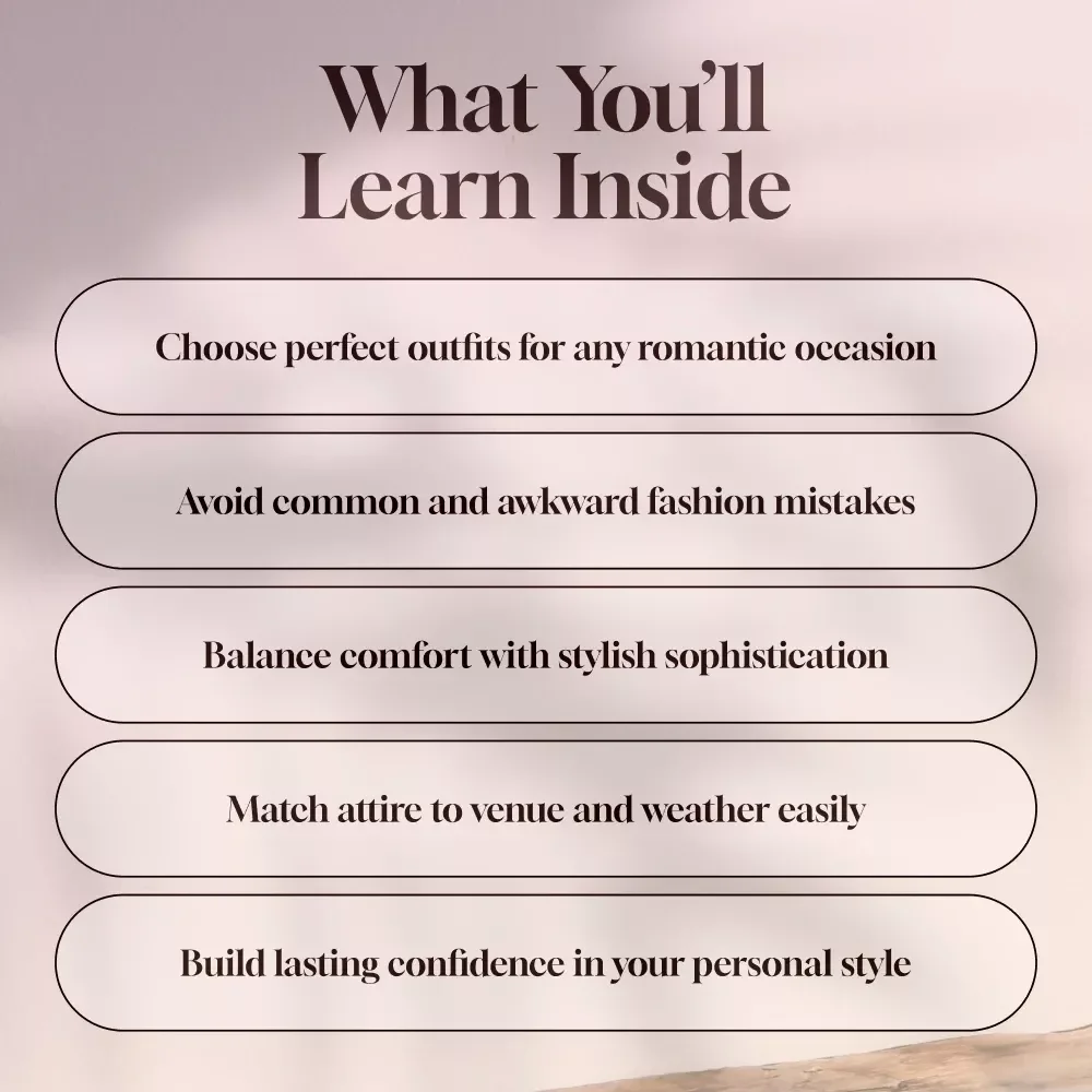 What to Wear When Love is on the Menu | Anniversary Dinner Outfit Guide for Women & Men | Digital Style Tips & Outfit Planning eBook