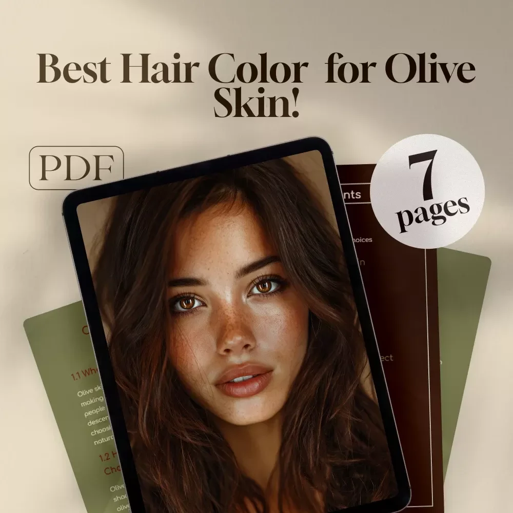 Best Hair Color for Olive Skin! | Ultimate Digital Guide for Finding Your Perfect Shade – eBook & Color Inspiration for Warm, Cool, and Bold Looks
