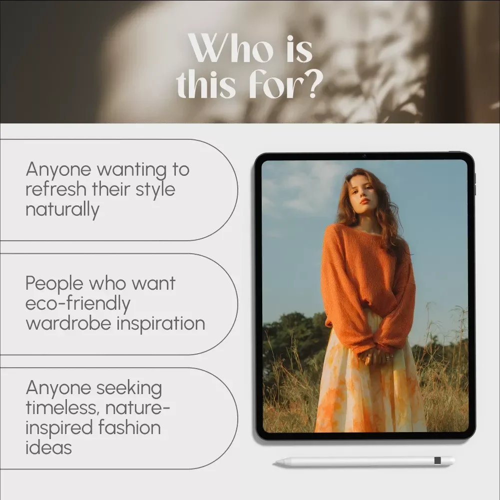 Nature-Inspired Fashion | Digital Style Guide for Earthy, Botanical & Eco-Chic Wardrobe Ideas
