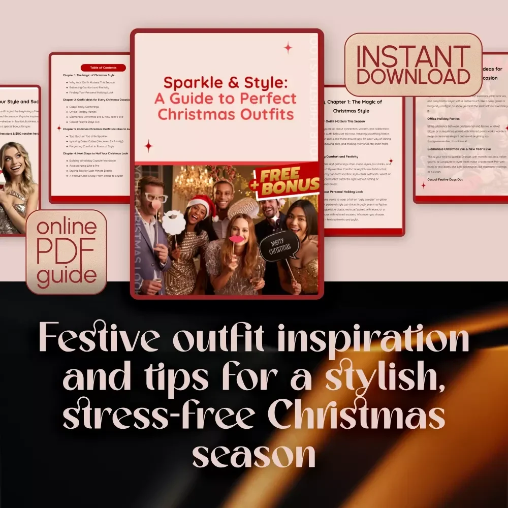 Sparkle & Style: A Guide to Perfect Christmas Outfits | Festive Fashion Tips, Outfit Ideas & Holiday Style Inspiration Digital Download