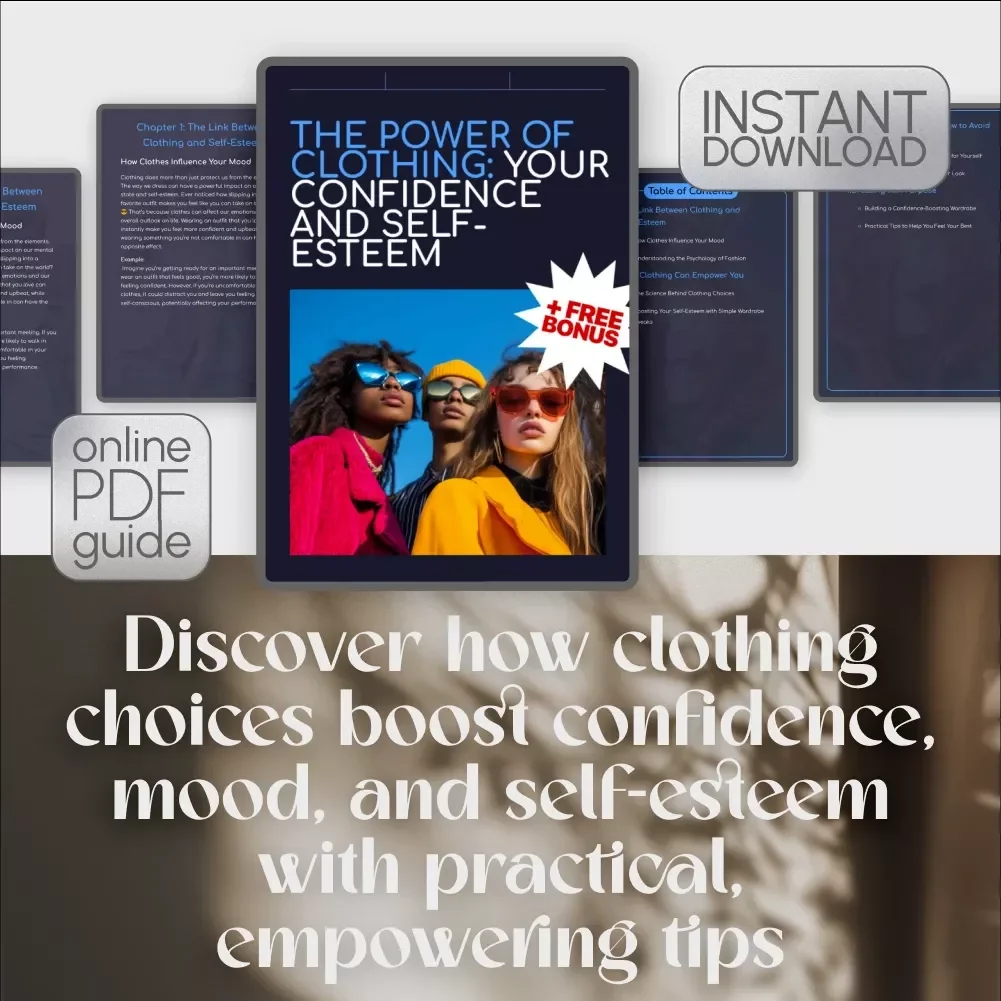 The Power of Clothing: Your Confidence and Self-Esteem | Digital Guide on How Can Clothing Affect Self-Esteem, Fashion Psychology & Wardrobe Confidence Tips