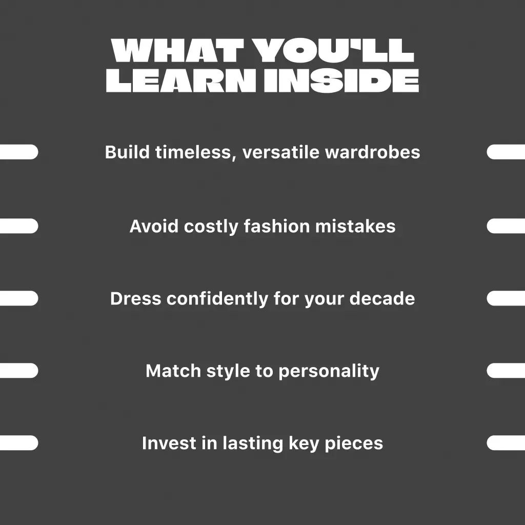 Dressing for Your Best Self at Every Age | How to Dress for Your Age Guide | Digital Download Style & Fashion Tips eBook