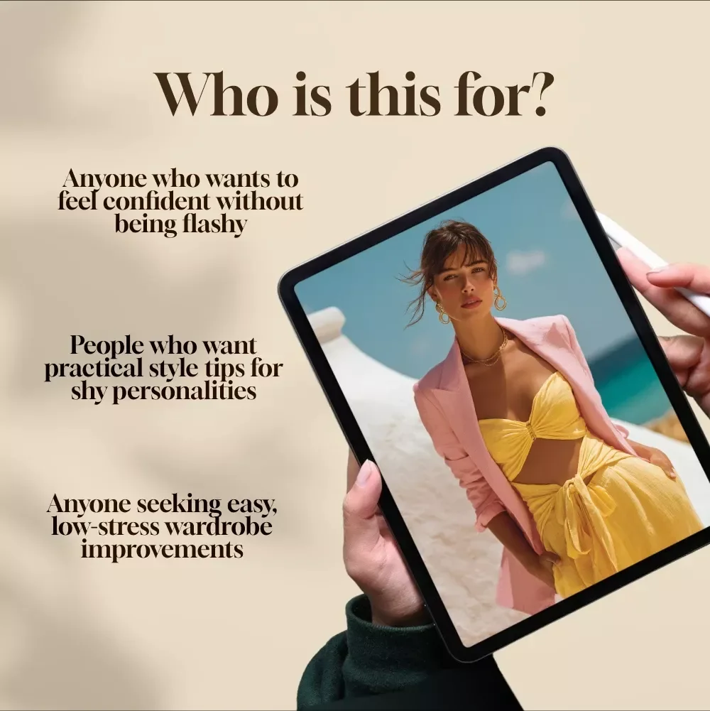 Wear Confidence Without Saying a Word | How to Dress Confident When You're Shy | Digital Download Style Guide for Women & Men | Outfit Formulas, Wardrobe Tips & Style Psychology