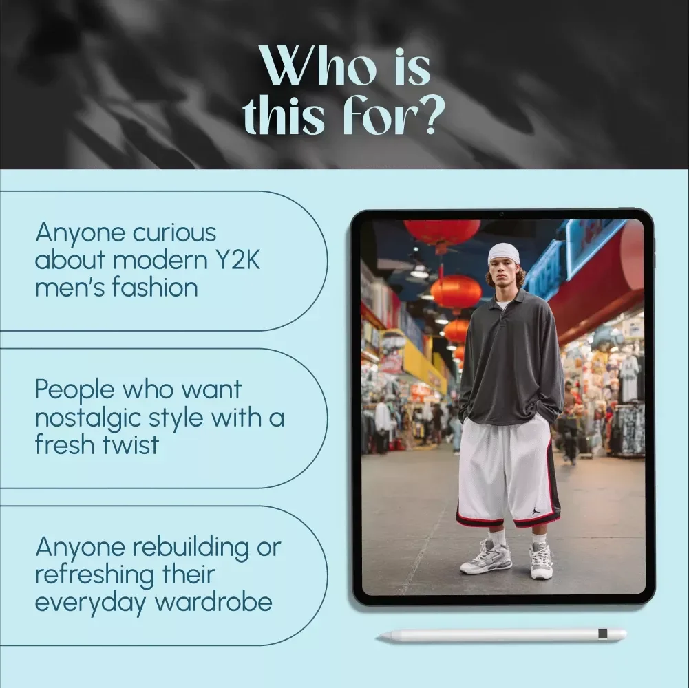 The Modern Guide to Y2K Outfits for Men – Digital Style Guide & Capsule Wardrobe Planner for 2000s Revival Fashion