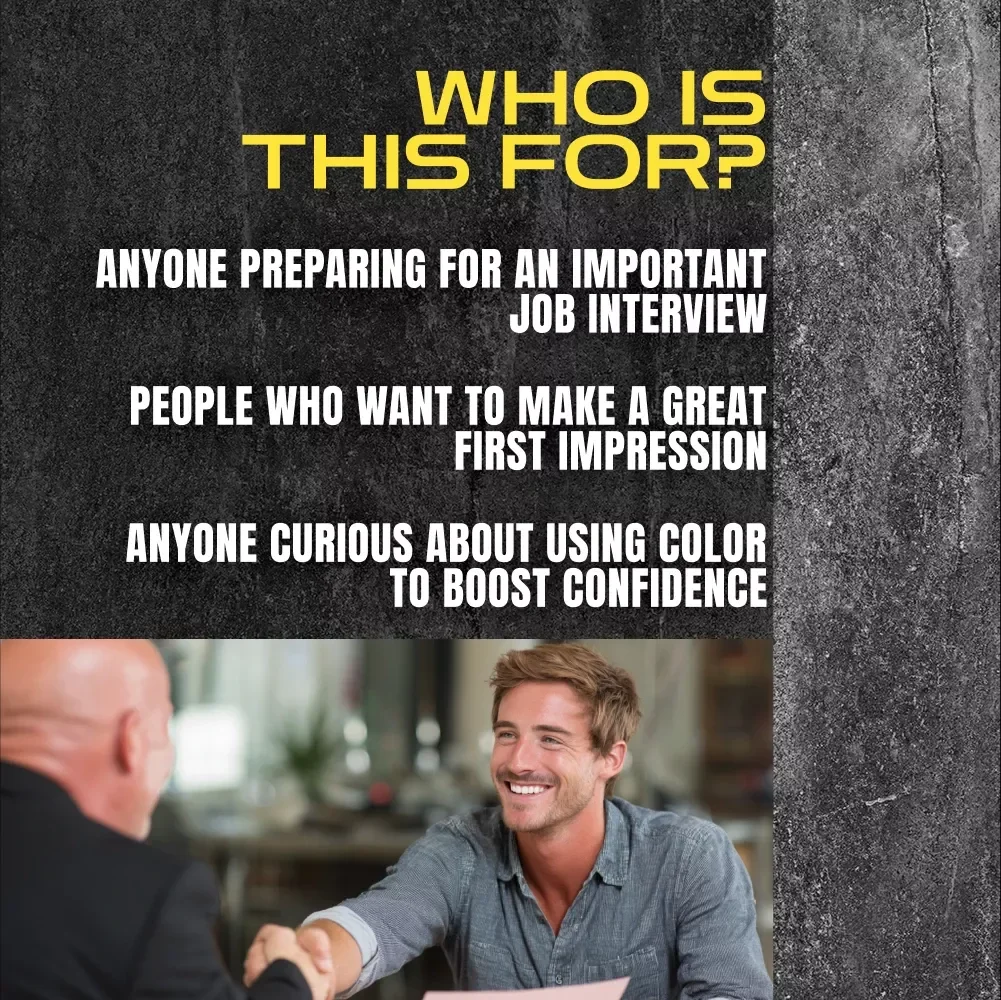 Confidence Colors Checklist: Dress to Ace Your Job Interview! | Digital Download Guide for Best Colors for Job Interview Confidence | Printable Interview Outfit Color Tips