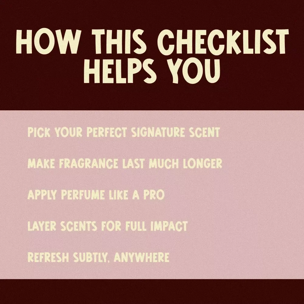 The Ultimate Perfume Trail Checklist: Smell Irresistible Everywhere You Go | Digital Download Guide for How to Leave a Trail of Perfume & Signature Scent Tips