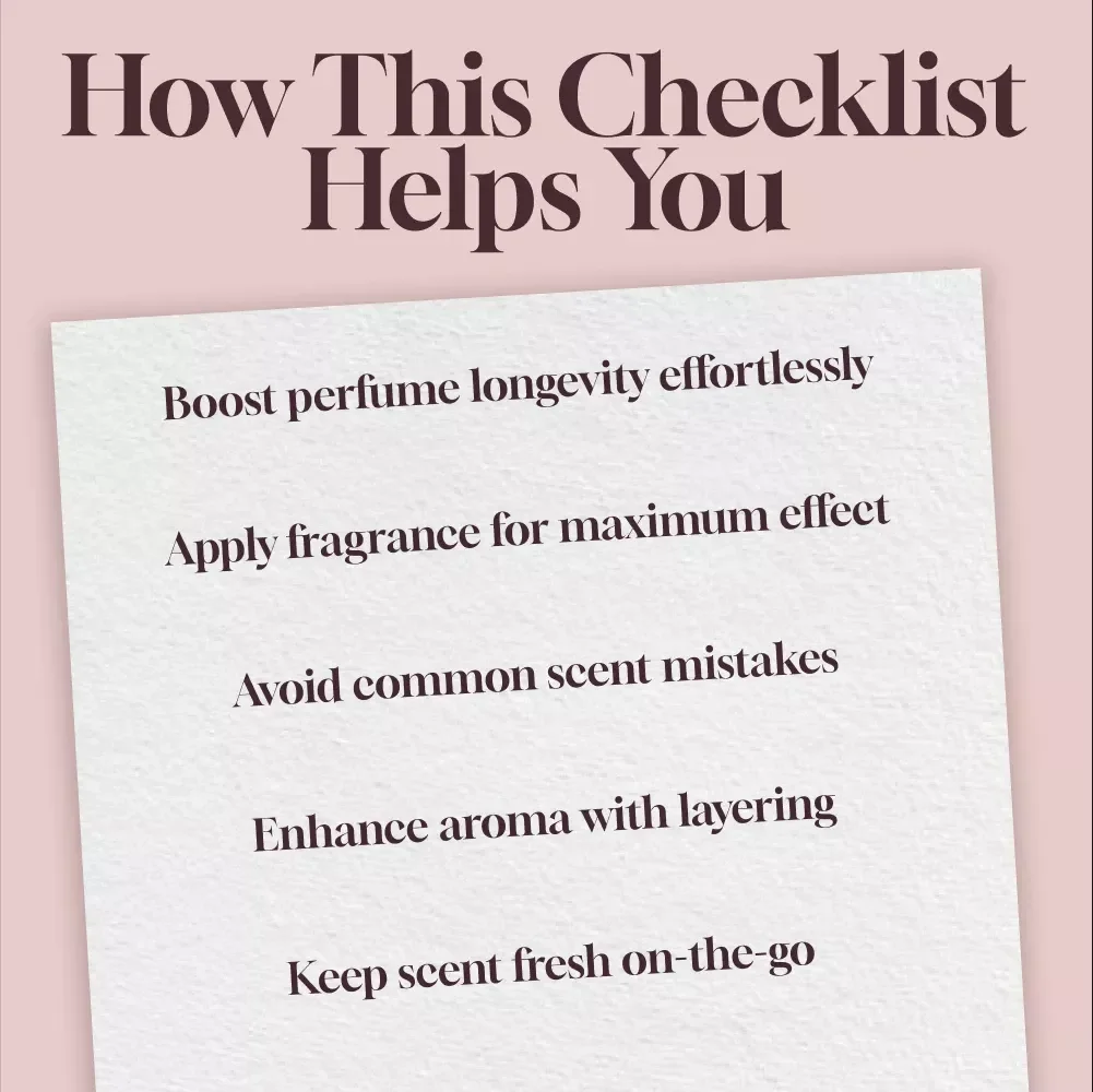 The Ultimate Checklist to Make Your Scent Last Longer – Printable & Digital Perfume Longevity Guide, How to Make Scent Last Longer, Fragrance Tips