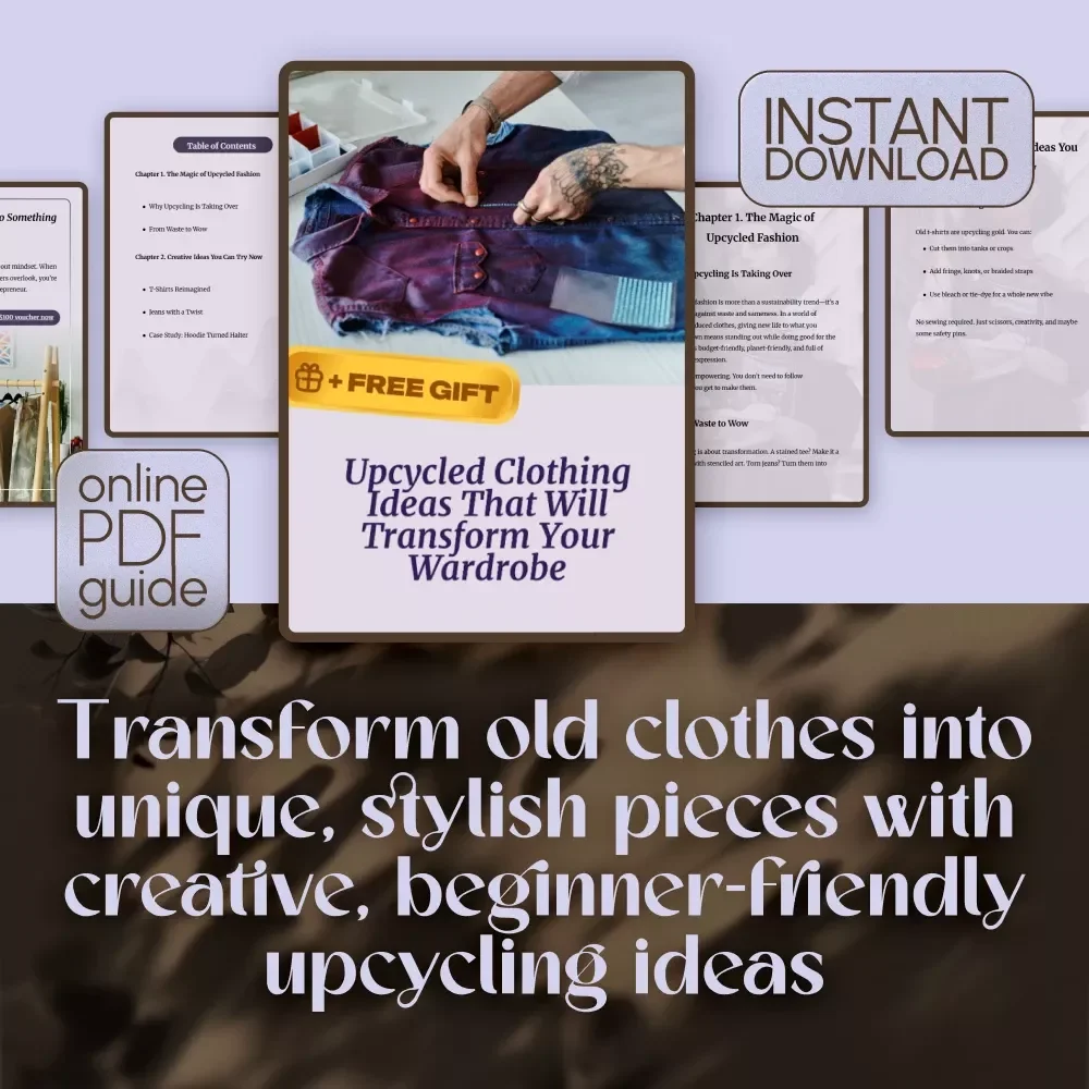 Upcycled Clothing Ideas That Will Transform Your Wardrobe | DIY Fashion Guide, Creative Upcycled Clothing Ideas & Sustainable Style Inspiration