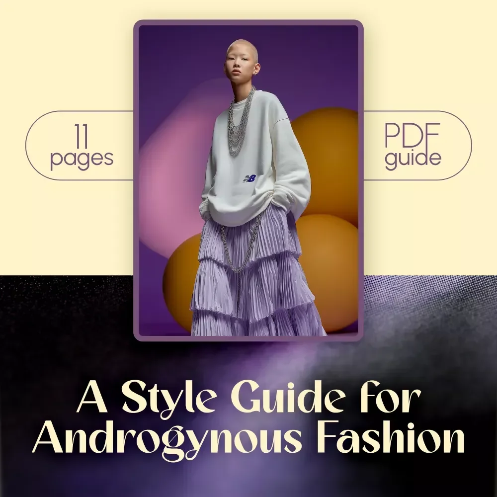 A Style Guide for Androgynous Fashion | Digital Wardrobe Guide for Mixing Masculine and Feminine Styles, Proportion Play & Gender-Neutral Outfits