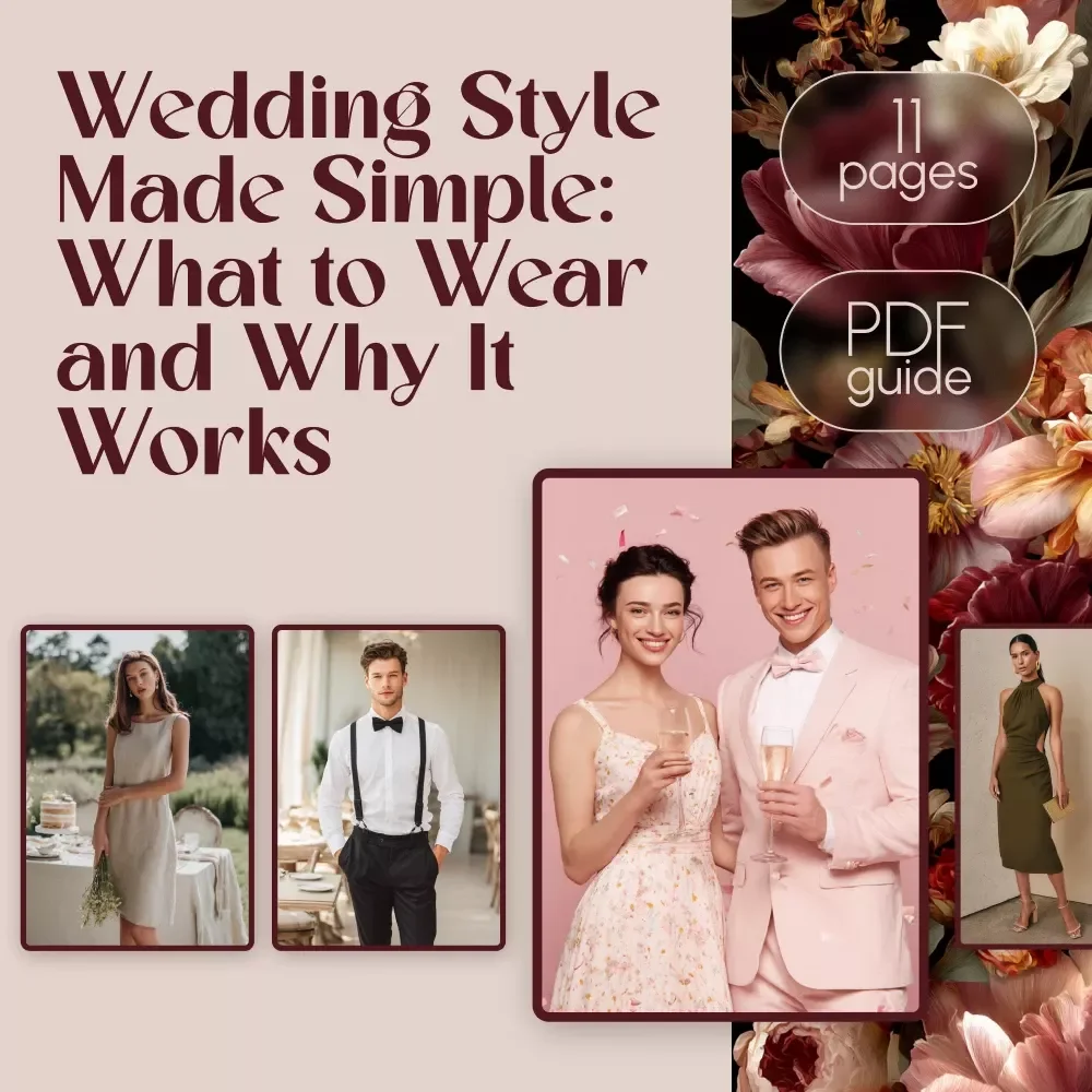 Wedding Style Made Simple: What to Wear and Why It Works | Complete Wedding Guest Outfit Guide | Digital Download eBook & Checklist for Men & Women