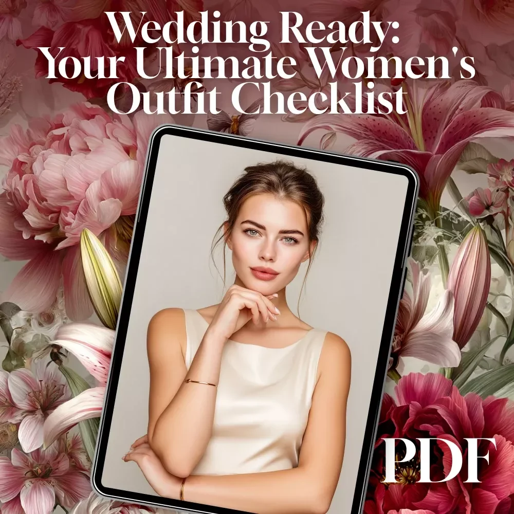Wedding Ready: Your Ultimate Women's Outfit Checklist | Digital Download Guide for Wedding Outfits for Women, eBook, Printable Style Planner