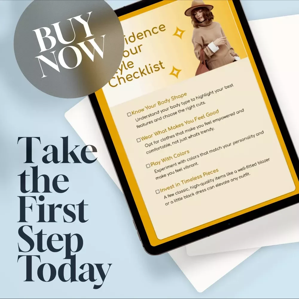 Confidence in Your Style Checklist | Printable Fashion Guide for How to Be Confident in Your Style | Digital Download for Women’s Wardrobe & Outfit Inspiration