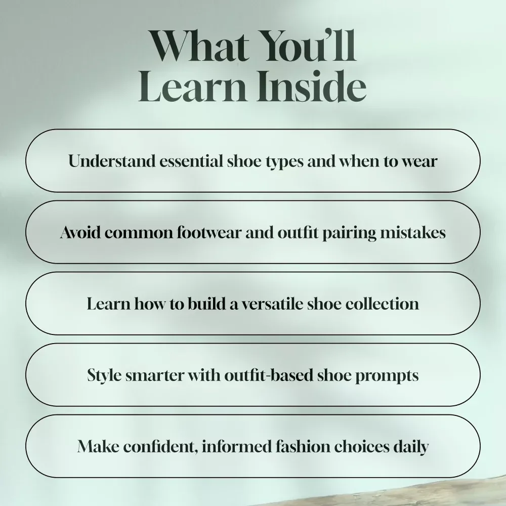 The Ultimate Guide to Shoe Types and Trends | Digital Download | Shoe Styles eBook | Footwear Fashion Guide | Instant PDF