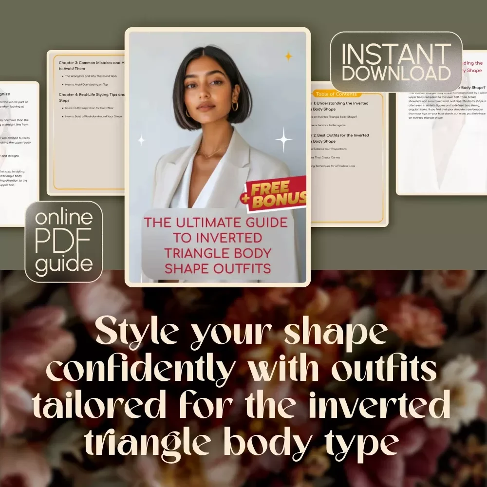 The Ultimate Guide to Inverted Triangle Body Shape Outfits | Digital Styling eBook & Fashion Tips for Flattering Your Figure