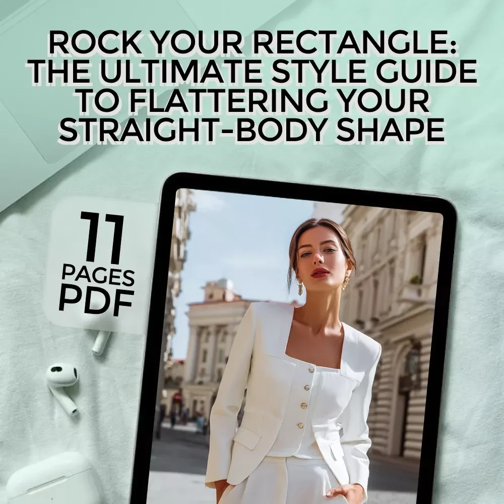 Rock Your Rectangle: The Ultimate Style Guide to Flattering Your Straight-Body Shape | How to Dress a Rectangle Body Shape eBook, Digital Download Style Guide