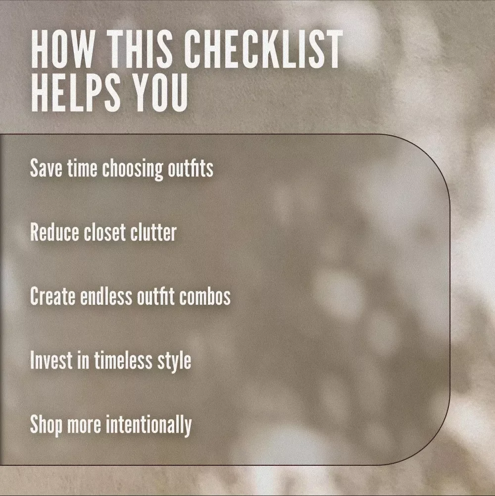 Minimalist Fashion Made Easy Checklist | Digital Download Wardrobe Decluttering & Capsule Wardrobe Guide for Effortless Style