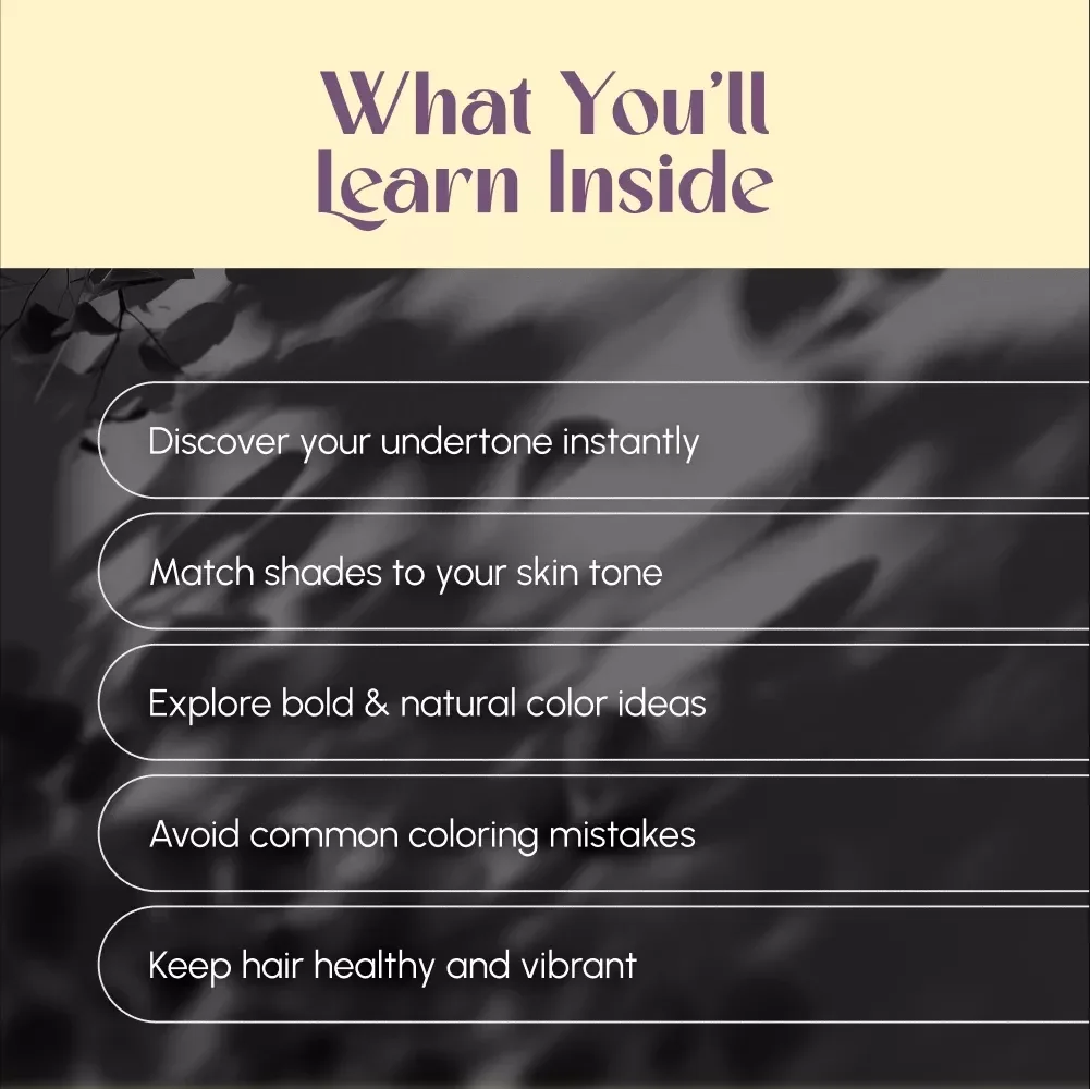 How to Choose Your Perfect Hair Color for Dark Skin | Digital Guide for Finding the Best Hair Colors for Dark Skin, Undertone Tips & Care Advice