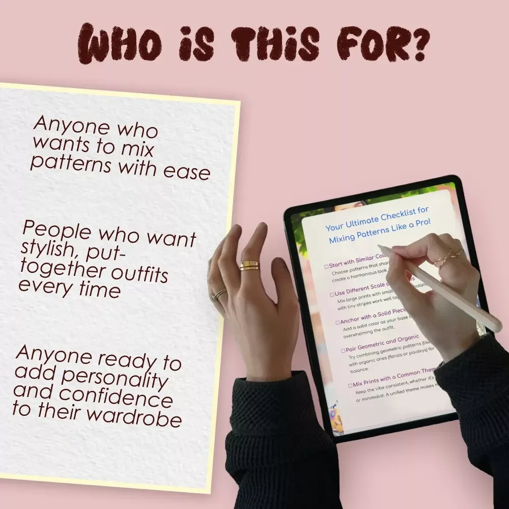Your Ultimate Checklist for Mixing Patterns Like a Pro! | How to Mix Patterns in Clothing eBook & Style Guide for Fashion Lovers