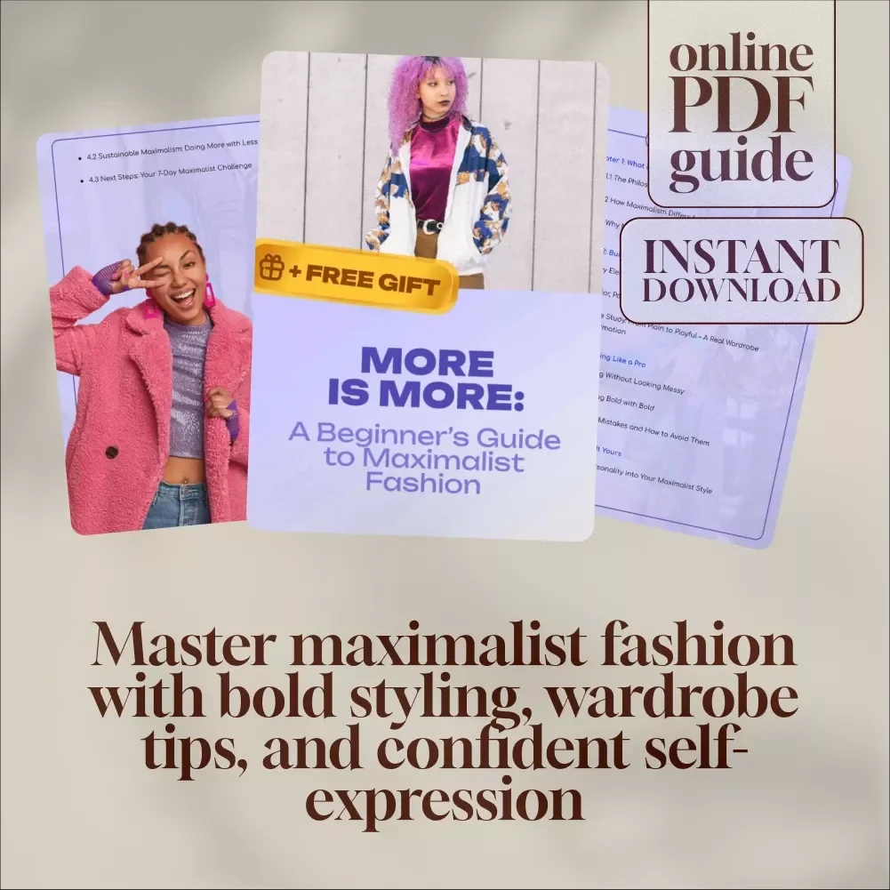 More is More: A Beginner’s Guide to Maximalist Fashion – Digital Guide to Maximalist Fashion, Bold Style Tips & Wardrobe Inspiration