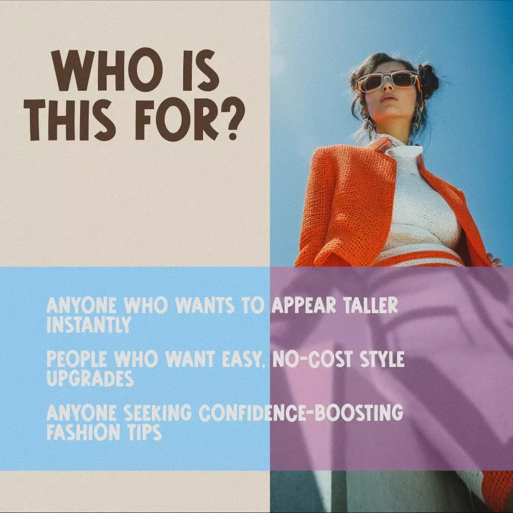 Get Taller with Your Wardrobe Checklist – Digital Style Guide on How to Look Taller with Clothes, Fashion Tips for Petite and Style-Conscious Women