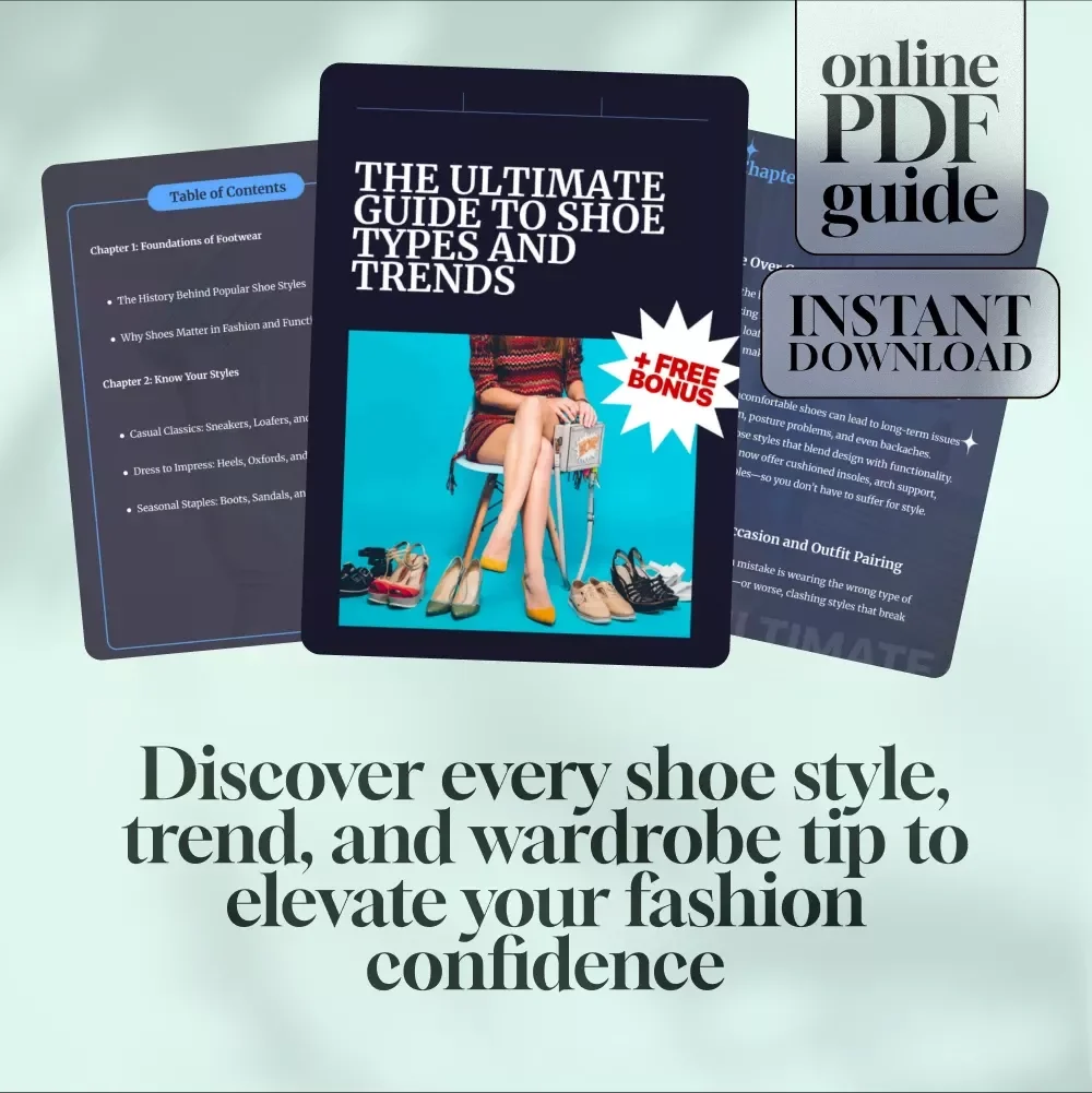 The Ultimate Guide to Shoe Types and Trends | Digital Download | Shoe Styles eBook | Footwear Fashion Guide | Instant PDF
