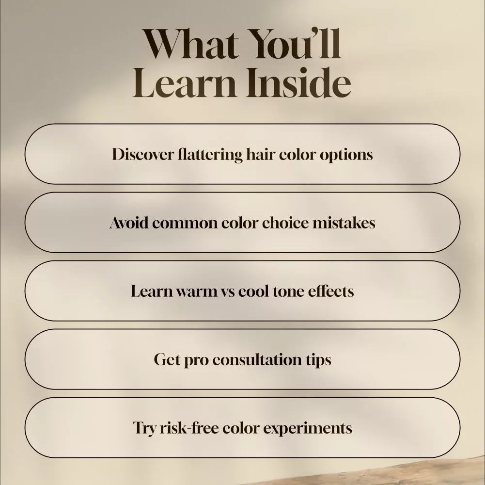 Best Hair Color for Olive Skin! | Ultimate Digital Guide for Finding Your Perfect Shade – eBook & Color Inspiration for Warm, Cool, and Bold Looks