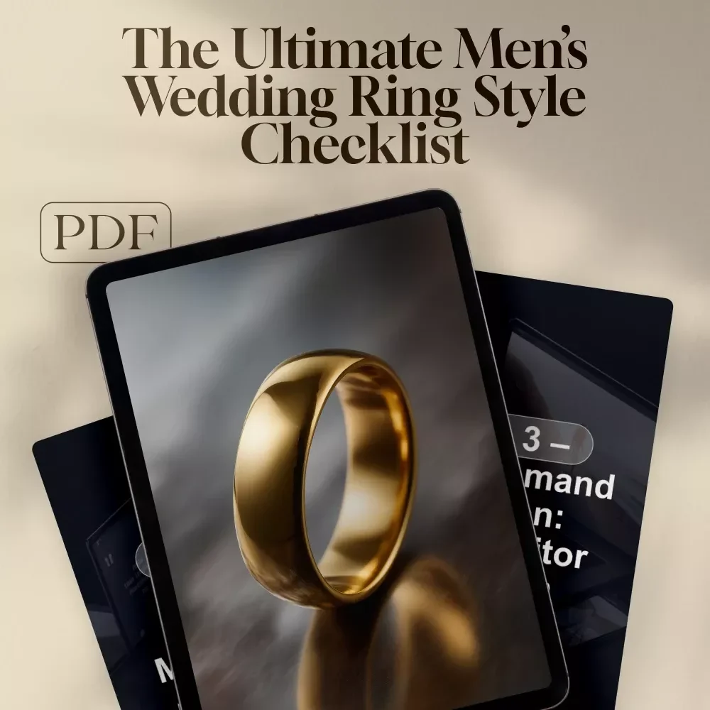 The Ultimate Men’s Wedding Ring Style Checklist | Digital Download Guide for Groom’s Ring Shopping, Men’s Wedding Ring Styles & Band Selection