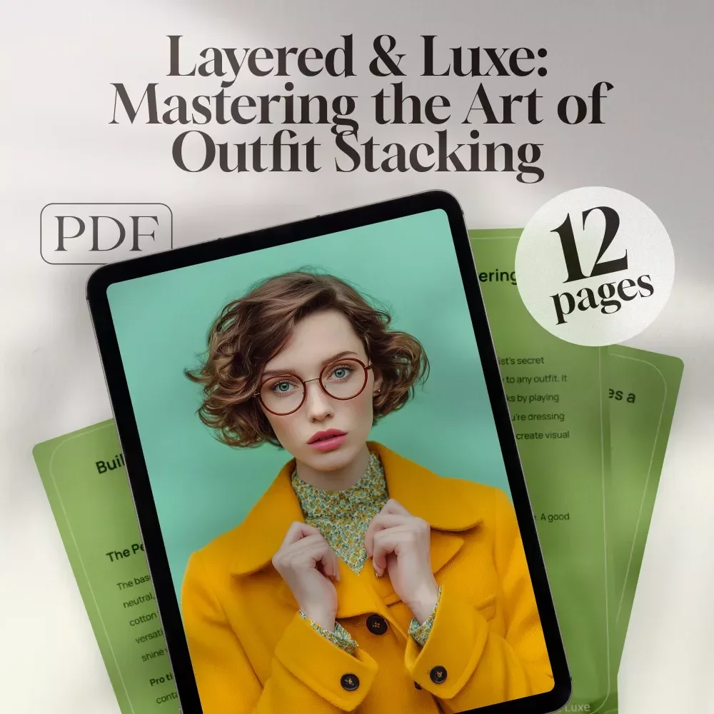 Layered & Luxe: Mastering the Art of Outfit Stacking | How to Layer Clothes Like a Stylist | Fashion Styling Guide & Digital Download