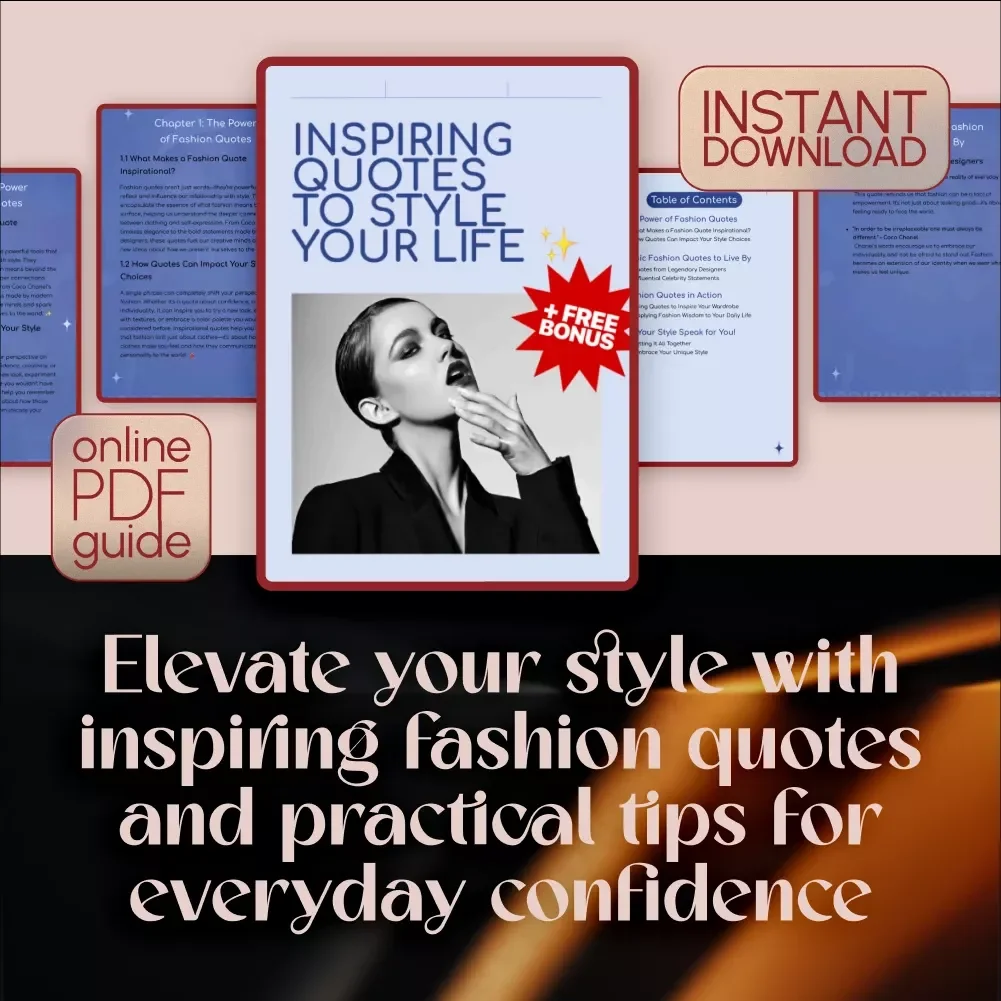 Inspiring Quotes to Style Your Life | Guide with Inspirational Quotes for Fashion, Iconic Designer Wisdom & Celebrity Style Statements
