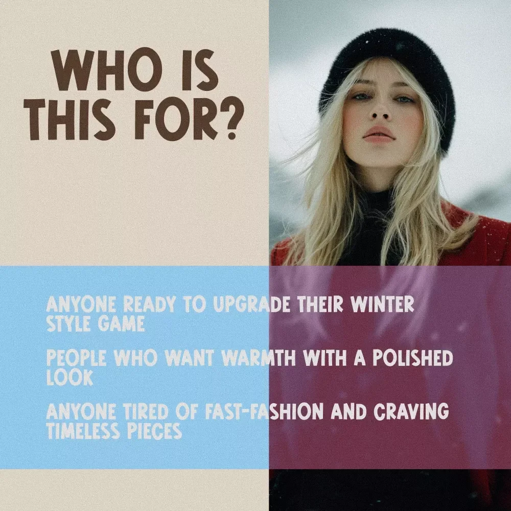 Cozy & Chic: Classic Winter Fashion Must-Haves Checklist | Digital Download Wardrobe Guide for Timeless Cold-Weather Style