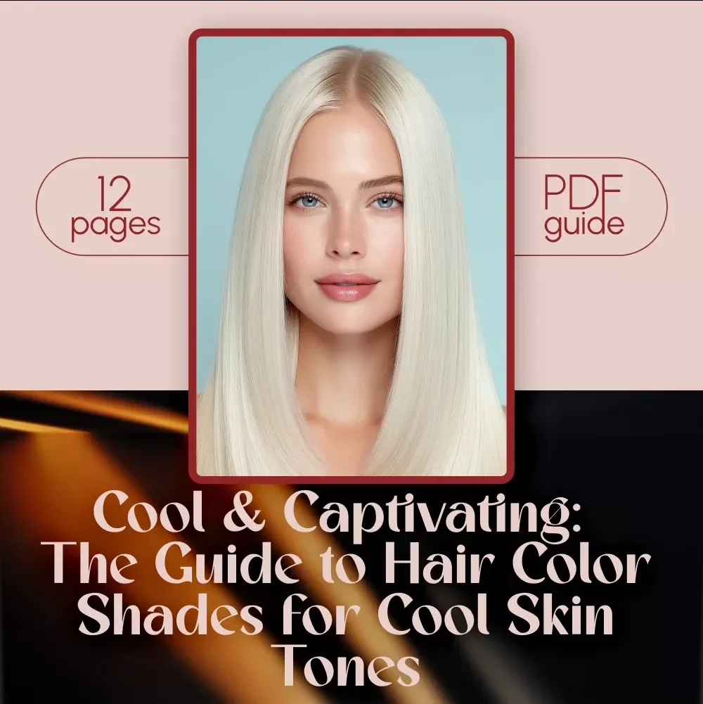 Cool & Captivating: The Guide to Hair Color Shades for Cool Skin Tones | Digital Download eBook for Choosing the Best Hair Colors, Cool Undertone Hair Inspiration & Styling Tips