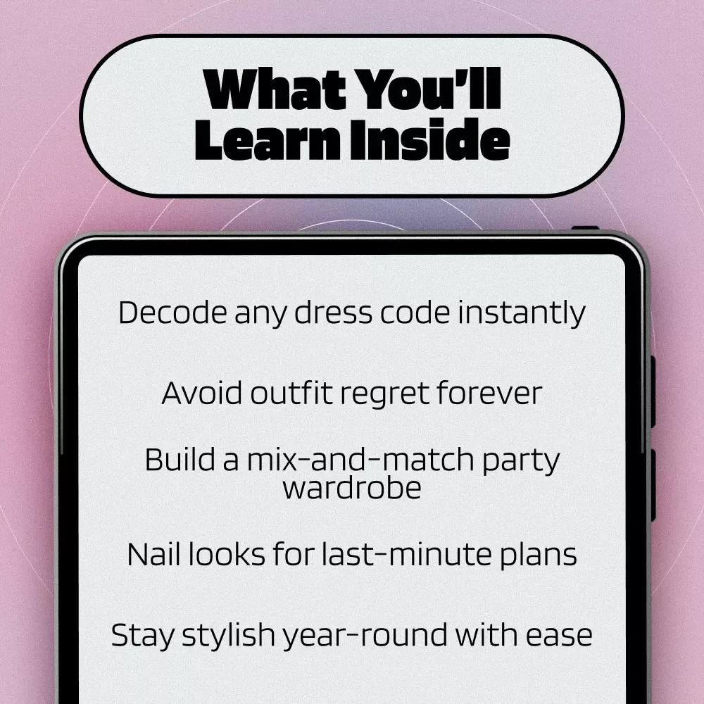 Party Perfect: Your Guide to Head-Turning Outfits for Every Occasion – Digital Party Outfits Style Guide, eBook & Wardrobe Checklist for Women