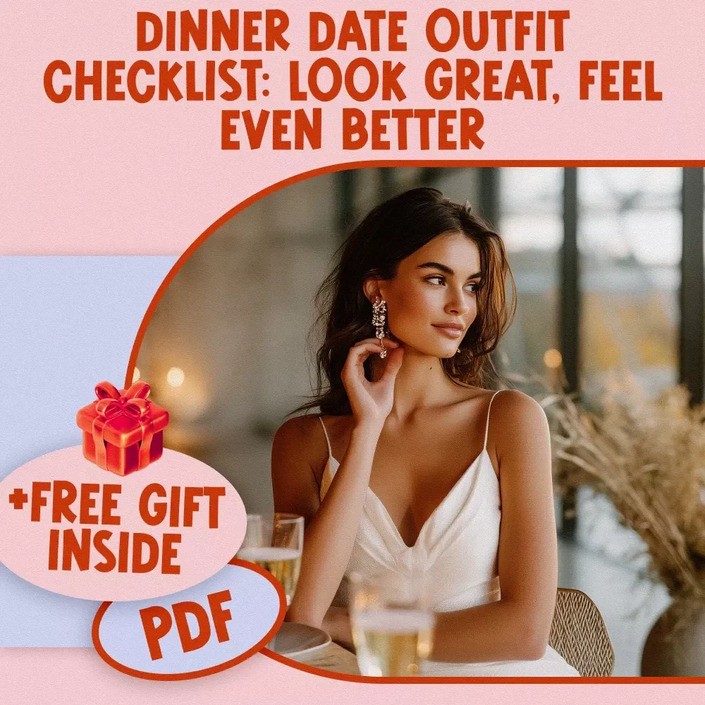 Dinner Date Outfit Checklist: Look Great, Feel Even Better | Printable Digital Download Guide for Perfect Dinner Date Outfit Planning