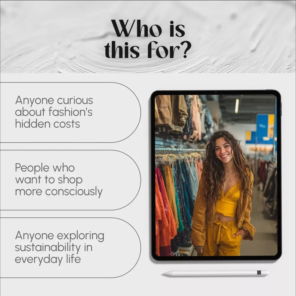 Fast Fashion Unraveled | Digital Guide on the History of Fast Fashion, Social & Environmental Impact, and Sustainable Shopping Tips