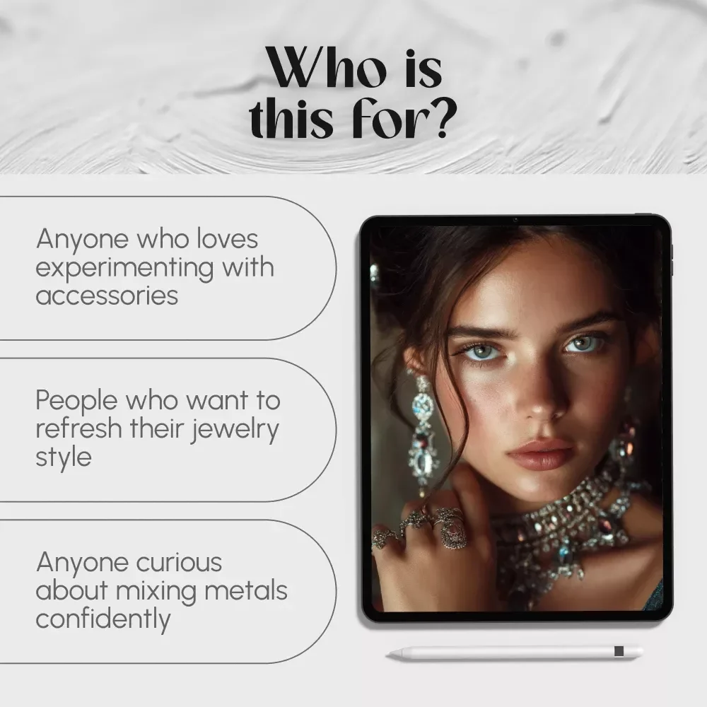 Mix & Match Magic: The Guide to Wearing Silver and Gold Jewelry Together | How to Mix Silver and Gold Jewelry Like a Pro | Digital Fashion Styling Guide