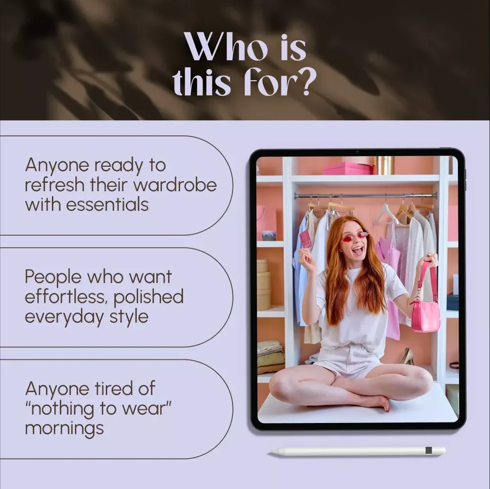 Wardrobe Essentials: The Guide to Must-Have Clothes for Every Woman | Digital Download Style Guide, Fashion eBook & Capsule Wardrobe Checklist