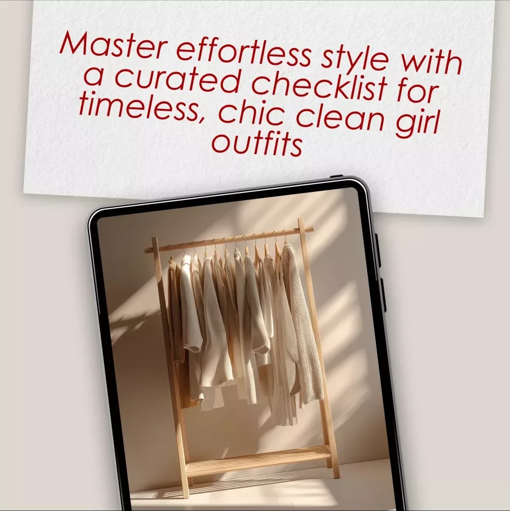 The Ultimate Clean Girl Outfit Checklist | Minimalist Capsule Wardrobe & Effortless Style Digital Download for Chic Clean Girl Outfits
