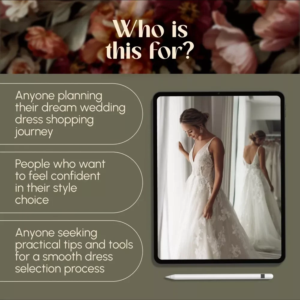 Find the Dress That Feels Like You | Wedding Dress Styles Guide for Brides | Digital Download eBook & Checklist