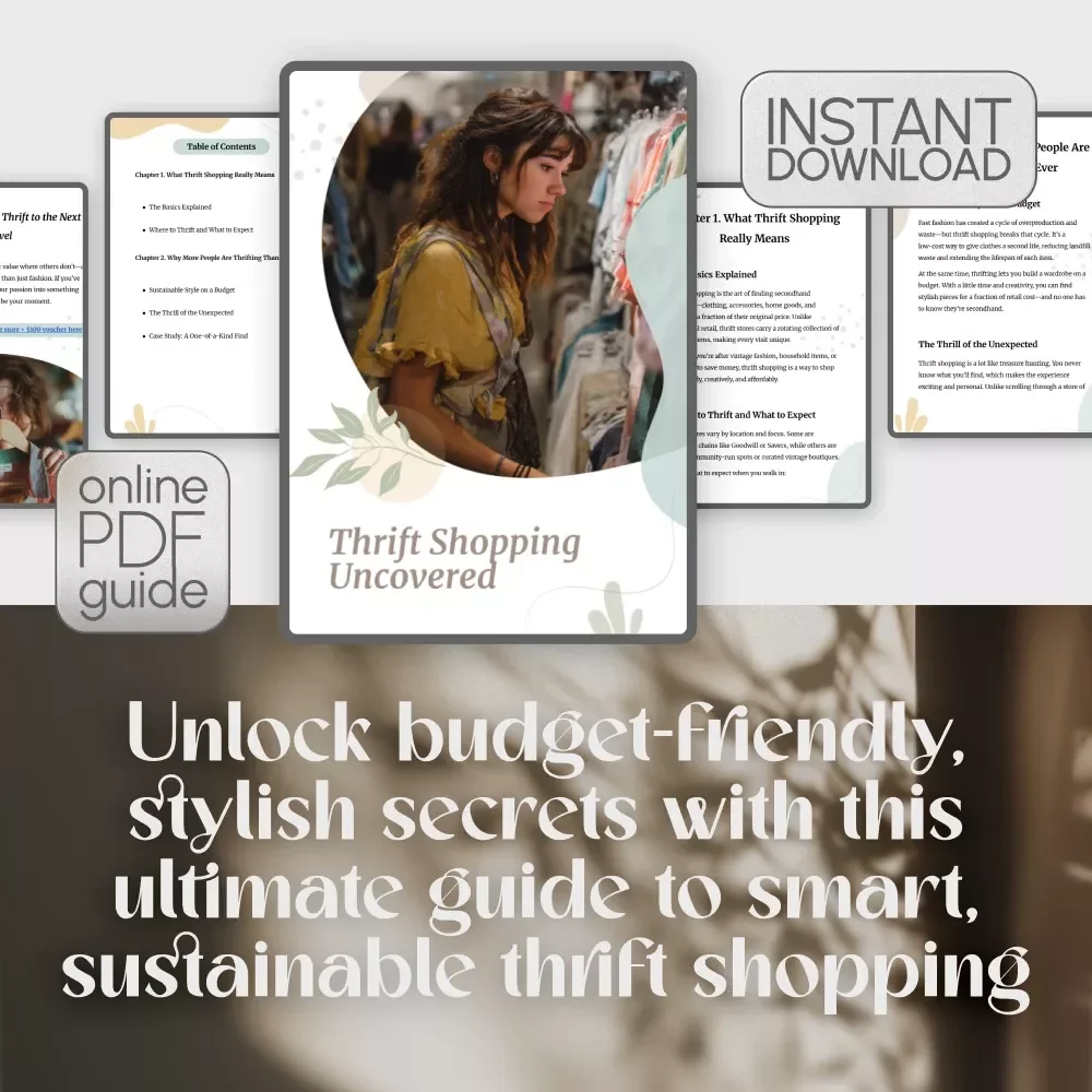Thrift Shopping Uncovered | Digital Guide to What Is Thrift Shopping, Sustainable Style & Smart Secondhand Finds