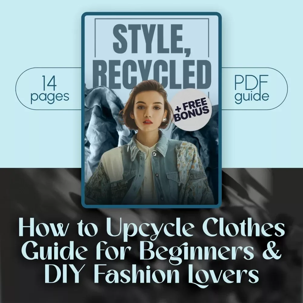 Style, Recycled | How to Upcycle Clothes Guide for Beginners & DIY Fashion Lovers – Digital Download eBook & Creative Checklist