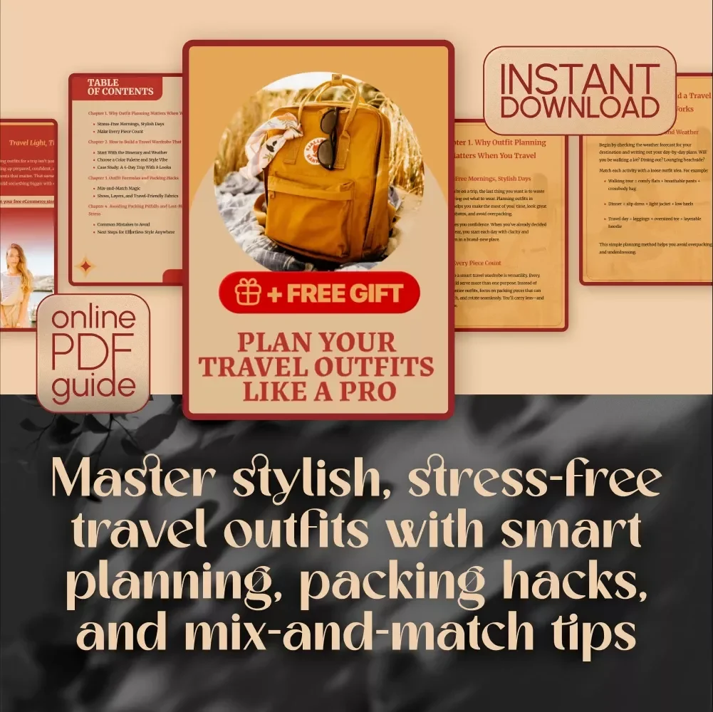Plan Your Travel Outfits Like a Pro | Digital Guide for Stylish & Stress-Free Trip Wardrobe Planning – How to Plan Outfits for a Trip