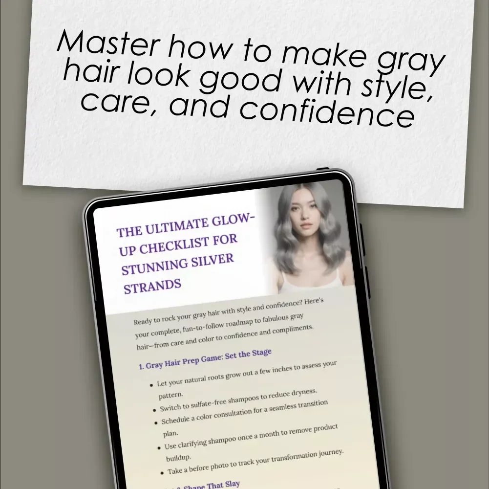 The Ultimate Glow-Up Checklist for Stunning Silver Strands | How to Make Gray Hair Look Good Guide & Tips