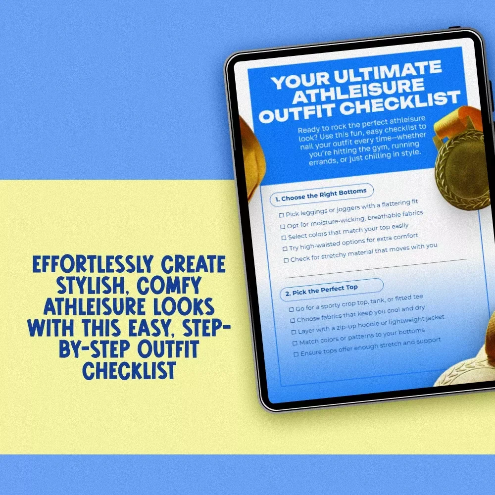 Your Ultimate Athleisure Outfit Checklist | Digital Download for Perfect Athleisure Outfits, eBook-Style Fashion Guide, Instant PDF