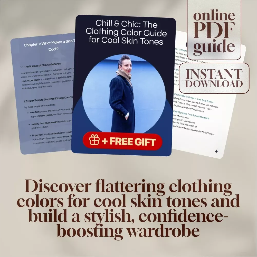 Chill & Chic: The Clothing Color Guide for Cool Skin Tones – Digital Download eBook, Color Palette & Style Tips for Cool-Toned Clothing